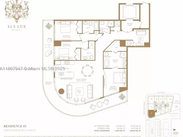 3-bedroom condo for sale in Miami - 801 S Miami Ave 2201 - MondialRealty