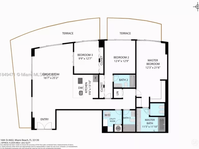 3-bedroom condo for sale in Miami Beach - 1445 16th St 602 - MondialRealty