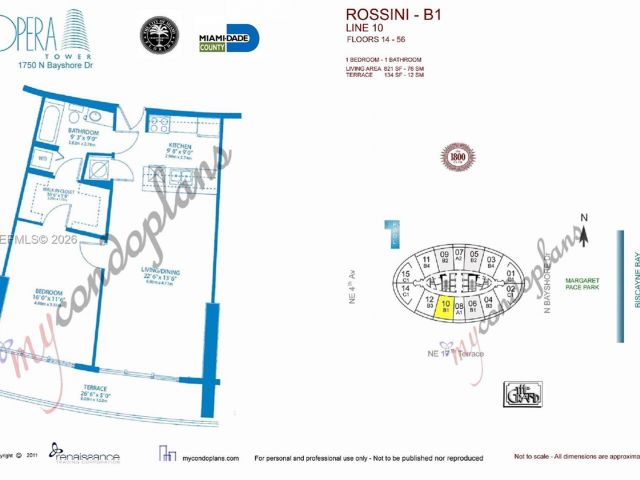 1-bedroom condo for sale in Miami - 1750 N Bayshore Dr 2010 - MondialRealty