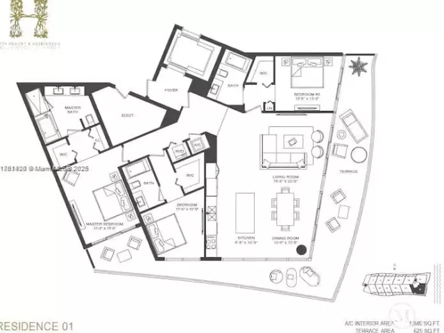 3-bedroom condo for sale in Hollywood - 4111 S Ocean Dr 1801 - MondialRealty