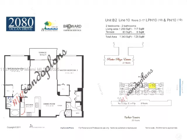 2-bedroom condo for sale in Hallandale Beach - 2080 S OCEAN DRIVE 1010 - MondialRealty