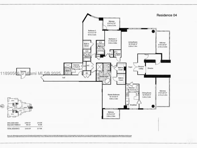 3-bedroom condo for sale in Miami - 900 Brickell Key Blvd 2204 - MondialRealty