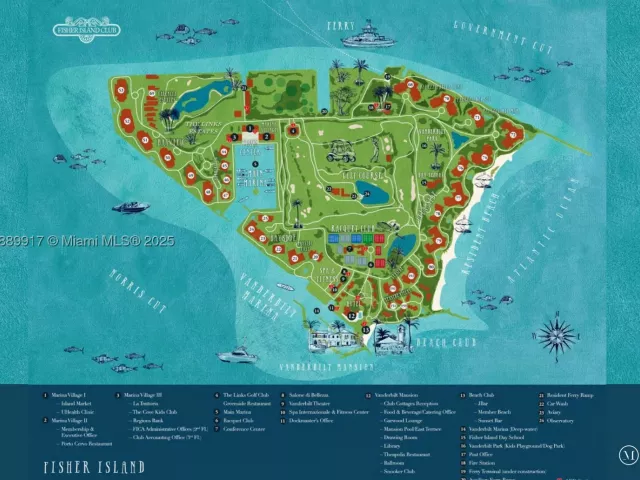 6-bedroom home for sale in Fisher Island - 1009 Fisher Island Drive - MondialRealty