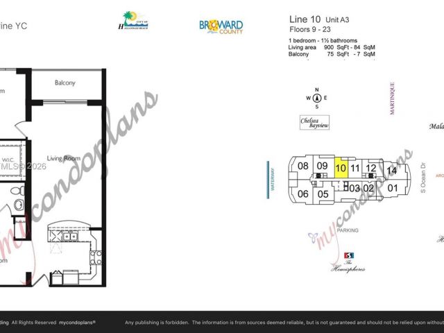 1-bedroom condo for sale in Hallandale Beach - 1945 S Ocean Dr 1110 - MondialRealty