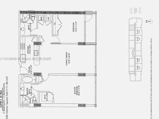 2-bedroom condo for sale in Miami Beach - 6801 Collins Ave PH06 - MondialRealty