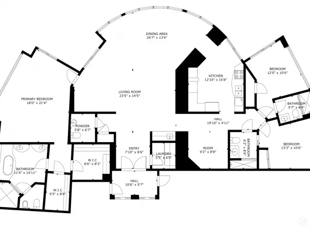 3-bedroom condo for sale in Sunny Isles Beach - 18101 Collins Avenue 401 - MondialRealty