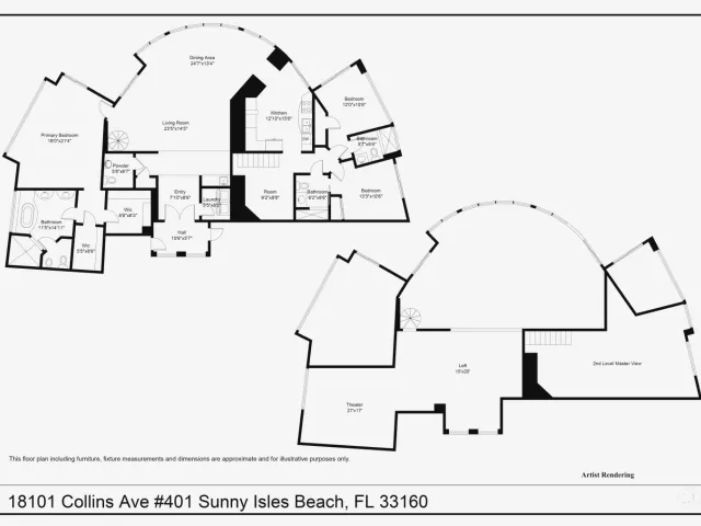 3-bedroom condo for sale in Sunny Isles Beach - 18101 Collins Avenue 401 - MondialRealty