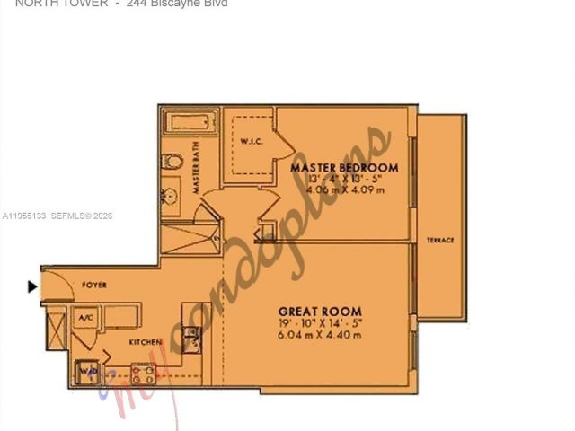 1-bedroom condo for sale in Miami - 244 Biscayne Blvd 3104 - MondialRealty