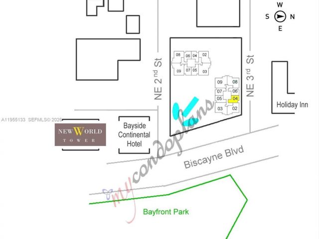 1-bedroom condo for sale in Miami - 244 Biscayne Blvd 3104 - MondialRealty