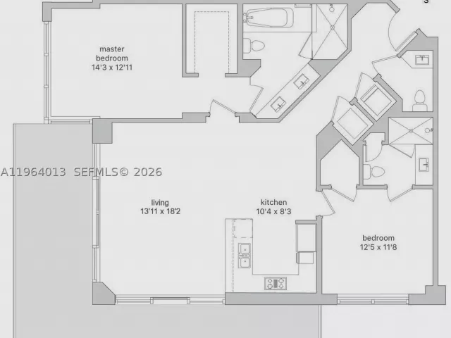 2-bedroom condo for sale in Miami - 68 SE 6th St 1702 - MondialRealty