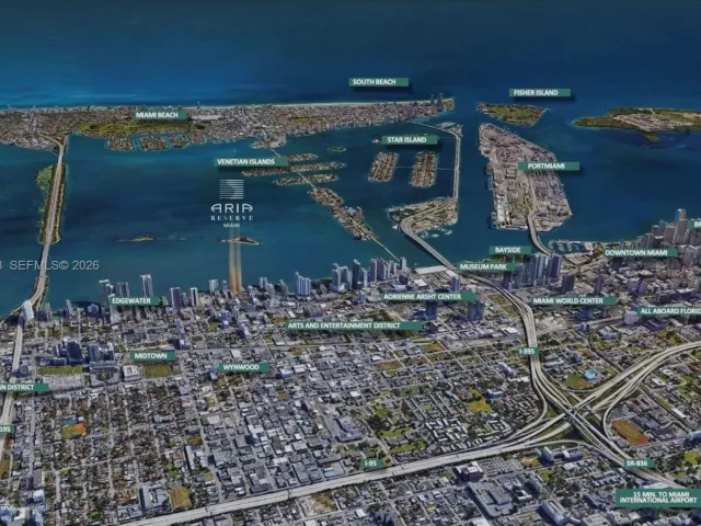 3-bedroom condo for rent in Miami - 700 NE 24th Street 2305 - MondialRealty