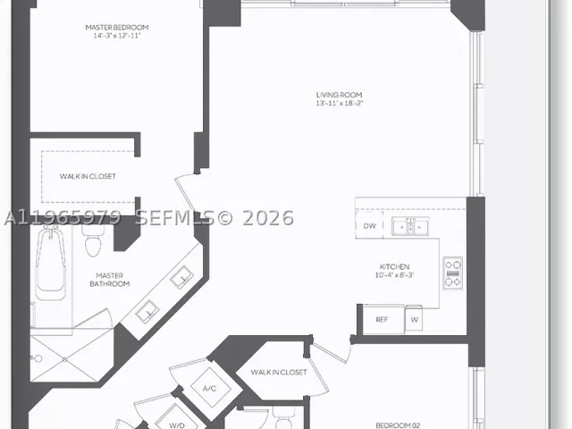 2-bedroom condo for sale in Miami - 68 SE 6th St 1201 - MondialRealty