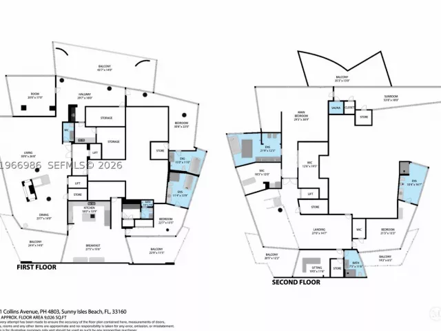 6-bedroom condo for sale in Sunny Isles Beach - 17121 Collins Ave 4803 - MondialRealty
