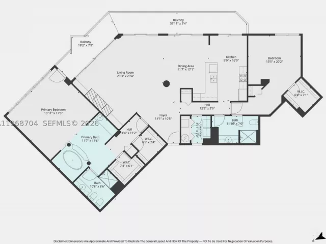 2-bedroom condo for sale in Hallandale Beach - 300 Three Islands Blvd PH4A - MondialRealty