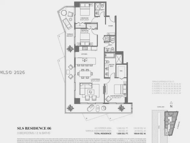 3-bedroom condo for rent in Miami - 1300 S Miami Ave 4306 - MondialRealty