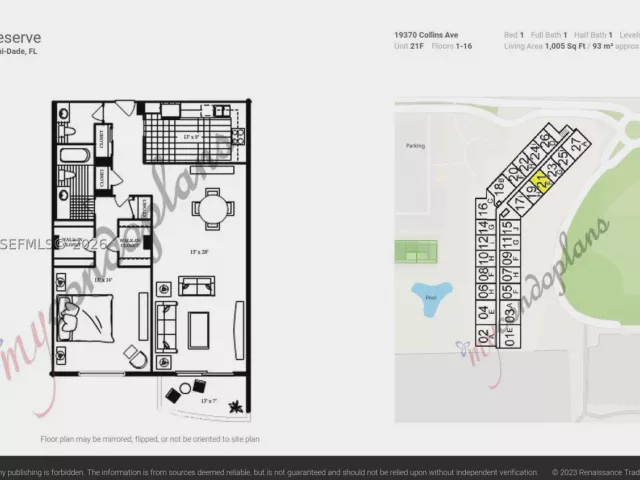 1-bedroom condo for sale in Sunny Isles Beach - 19370 Collins Ave 1121 - MondialRealty