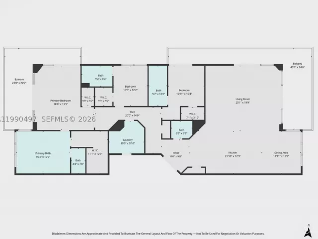 3-bedroom condo for sale in Miami - 68 SE 6th St 3711 - MondialRealty