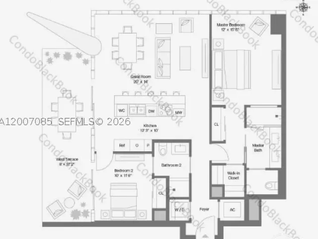 2-bedroom condo for sale in Miami - 700 NE 26th Ter 4206 - MondialRealty