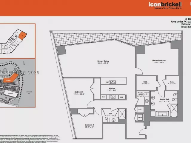 3-bedroom condo for sale in Miami - 465 Brickell Ave 4101 - MondialRealty