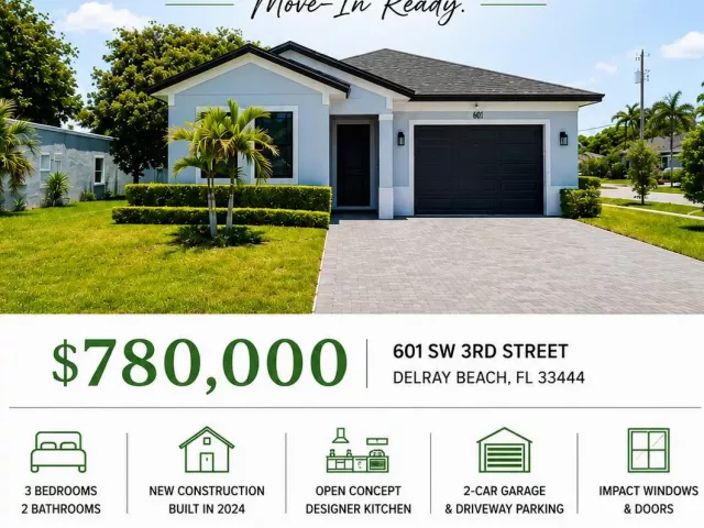 3-bedroom home for sale in Delray Beach - 601 SW 3rd Street - MondialRealty