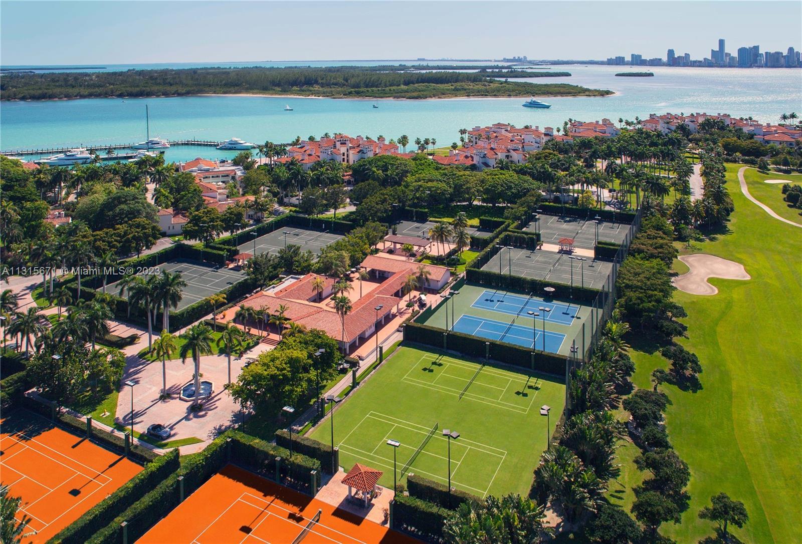 The infrastructure on Fisher Island